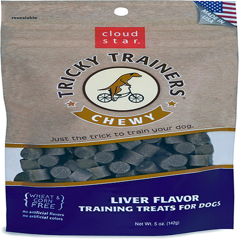 Cloud Star Chewy Tricky Trainers Liver Flavor Dog Treats, 14-oz. bag