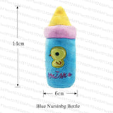 1pc Plush Squeak Toy For Dog Puppy Chew Training Sounding Pet Toys Fleece Pig Duck Nursing Bottle Types Available Drop Shipping
