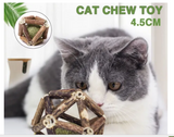 Cat Chew Toy Natural Silvervine Sticks Catnip Ball Teeth Molar for Kitten Pet supplies