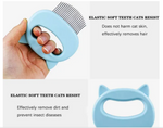 Pet Massage Hair Removal Comb ABS Elastic Half-curved Handle Cat Brush To Clean Fluff Massage Pet Dusting Brush