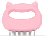 Pet Massage Hair Removal Comb ABS Elastic Half-curved Handle Cat Brush To Clean Fluff Massage Pet Dusting Brush