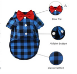 Dogs French Bulldog Puppy Dog for Puppy Cat Western Collar Shirts Costume Outfit Plus Size XXS-XXXXL