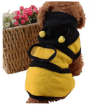 Bee Pet Puppy Coat Apparel Outfit Fleece Clothes Dog Cat Hoodie Fancy Costume