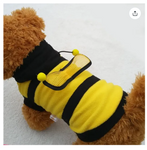 Bee Pet Puppy Coat Apparel Outfit Fleece Clothes Dog Cat Hoodie Fancy Costume