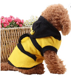 Bee Pet Puppy Coat Apparel Outfit Fleece Clothes Dog Cat Hoodie Fancy Costume