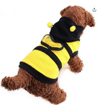 Bee Pet Puppy Coat Apparel Outfit Fleece Clothes Dog Cat Hoodie Fancy Costume