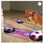 Flying Activity Gliding Disc Interactive Automatic Electric Moving Light Indoor Soccer Game Flying Disc Ball Dog and Cat Pet Toys