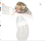 NEWEST Pet Feeding Bottle Professional Soft Silicone Nipple Curved Nursing Bottle Kits For Newborn Kittens Puppies