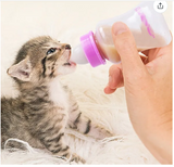 Water Puppy Kitten Dog Cat Baby Feeding Tool Cleaning Brush Pet Milk Bottle Nipple Pacifier Water Nursing Pet Supplies 60ML/150ML