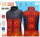 2023 New Version Heated Vest, Winter Fashion Heating Vest Men's Women's Usb Heating Jacket Warm Vest Hunting Vest Camping Hiking Hunting,veste Chauffante,winterjackeGilet Riscaldato Beheizte Weste (Mobile Power Not Included)