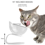 Pet Double Cat Bowl With Raised Stand