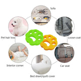 2pcs Pet Hair Catcher Cat Dog Fur Lint Hair Remover Clothes Dryer Washing Machine Accessories Reusable Cleaning Laundry Catcher