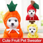 Warm Dog Winter Clothes Cute Fruit Dog