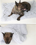 Plush dog beds for large dog in dog Winter cat Bed Mat Soft Pet long plush Dog Kennel pet blanket dog house bed
