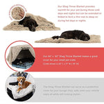 Plush dog beds for large dog in dog Winter cat Bed Mat Soft Pet long plush Dog Kennel pet blanket dog house bed