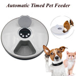 Round Timing Feeder Automatic Pet Feeder 6 Meals 6 Grids Cat Dog Electric Dry Food Dispenser 24 Hours Feed Pet Supplies 40%off