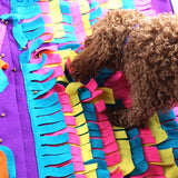 Dog Snuffle Mat Puppy Cat Pet Sniffing Training Pad Puppy Activity Training Blanket Detachable Fleece Pads