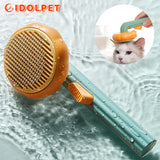 Pumpkin Self Cleaning Slicker Comb for Dog Cat Puppy Rabbit, Grooming Brush