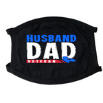 Husband Dad Veteran Face Mask