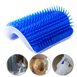 Pet Products for Cats Brush Corner Cat Massage Self Groomer Comb Brush with Catnip Cat Rubs Tickling Comb