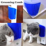 Pet Products for Cats Brush Corner Cat Massage Self Groomer Comb Brush with Catnip Cat Rubs Tickling Comb