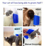 Pet Products for Cats Brush Corner Cat Massage Self Groomer Comb Brush with Catnip Cat Rubs Tickling Comb