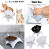 Hot Sale Elevated Single Cat Bowl, Pet Feeding Bowl 15°Tilted Raised Pet Bowl Food and Water Bowls Stress-Free Suit for Cats Small Dogs
