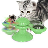 Pet Toys Cat Top Interactive Puzzle Training Turntable Windmill Ball Whirling Toys For Cats Kitten Play Game Cat Supplies