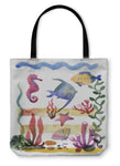 Tote Bag, Different Sea Shells Corals And Starfish