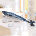 1PC 3D Fish Creative Pet Cat Kitten Chewing Cat Toys Doll Catnip Stuffed Fish Interactive Kitten Playing Toy Stuffed Pillow