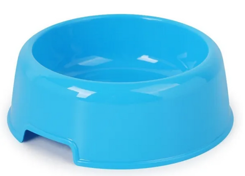 Candy Color Plastic Food Bowl Water Feeder for Dog Cat Pet Feeding Supplies