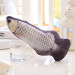 1PC 3D Fish Creative Pet Cat Kitten Chewing Cat Toys Doll Catnip Stuffed Fish Interactive Kitten Playing Toy Stuffed Pillow