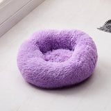 Long Plush Super Soft Dog Bed Pet Kennel Round Sleeping Bag Lounger Cat House Winter Warm Sofa Basket for Small Medium Large Dog