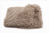 Plush dog beds for large dog in dog Winter cat Bed Mat Soft Pet long plush Dog Kennel pet blanket dog house bed