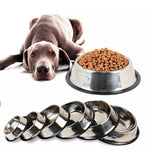SUPREPET Stainless Steel Non-slip Feeding Bowl For Pets Anti-fall And Anti-bite Dog Bowl And Cat Anti-fall  Feeding Bowl
