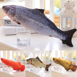 1PC 3D Fish Creative Pet Cat Kitten Chewing Cat Toys Doll Catnip Stuffed Fish Interactive Kitten Playing Toy Stuffed Pillow