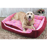 Dog Mattress Pad Bed Bed Blankets Mats & Pads Cotton Warm Geometric Beige Pink Camel