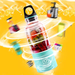 500ml Portable Juicer Cup USB Rechargeable Electric Blender Mixer Bottle