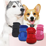 Pets Dog Boots / Shoes Dog Boots / Dog Shoes Casual / Daily Solid Colored For Pets Leather Black / Summer / Winter