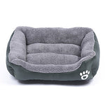 Multi Color Polyester Cute Box Shape Pet Bed for Dogs Cats 58*45*14 cm / 23*18*6 inch