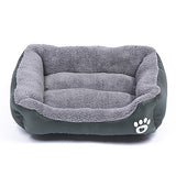Multi Color Polyester Cute Box Shape Pet Bed for Dogs Cats 58*45*14 cm / 23*18*6 inch