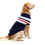 Dog Sweater Winter Dog Clothes Red Dark Blue Costume Large Dog Cotton Striped Casual / Daily S M L XL XXL XXXL