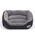 Multi Color Polyester Cute Box Shape Pet Bed for Dogs Cats 58*45*14 cm / 23*18*6 inch