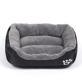 Multi Color Polyester Cute Box Shape Pet Bed for Dogs Cats 58*45*14 cm / 23*18*6 inch