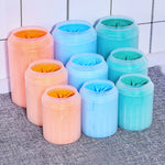 Pet Cats Dogs Foot Clean Cup for Dogs Cats Cleaning Tool Soft Plastic Washing Brush Paw Washer Pet Dog Accessories