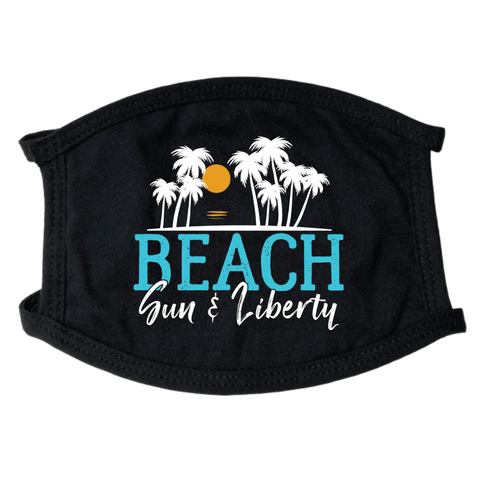 Beach Sun Liberty Face Mask