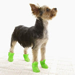 Dogs Dog Boots / Dog Shoes Rain Boots Waterproof Solid Color Cute For Pets Silicone Rubber PVC Black