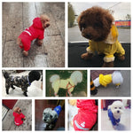 Dog Raincoat Puppy Rain Coat with Hood Reflective Waterproof Dog Clothes Soft Breathable Pet Cat Small Dog Rainwear XS - 2XL