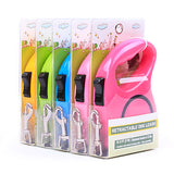 Cat Dog Leash Adjustable / Retractable Automatic Flower Plastic Green Blue Pink