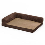 Dogs Pets Bed Sofa Cushion Lounge Sofa Oxford Cloth Pet Mats & Pads Solid Colored Warm washable Cartoon Brown